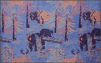 Wilderness, Denim (053) Western Upholstery Fabric